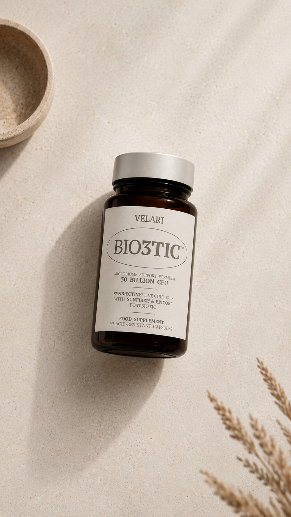 Probiotic sachet and bottle