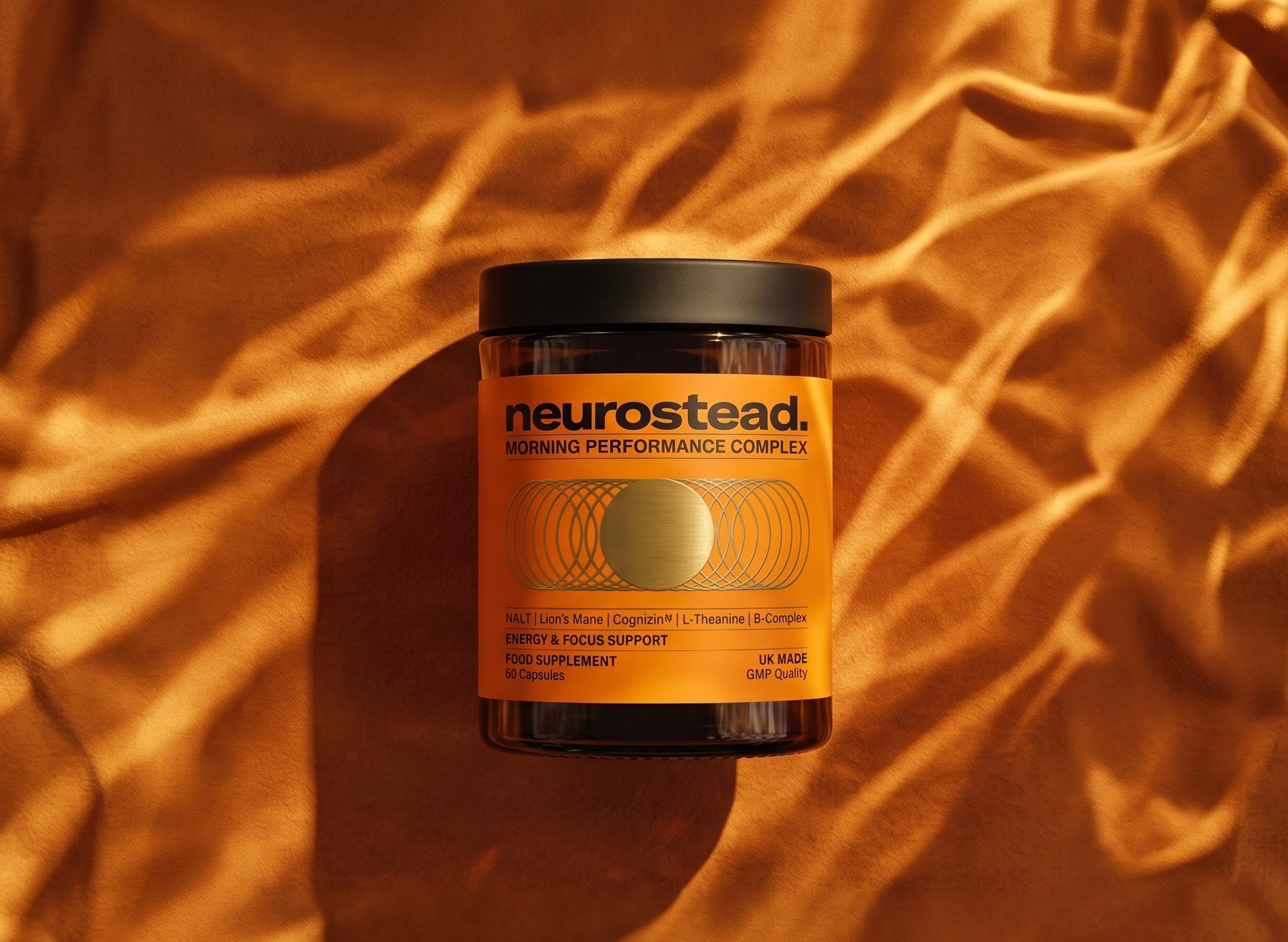 Nootropic focus supplement jar